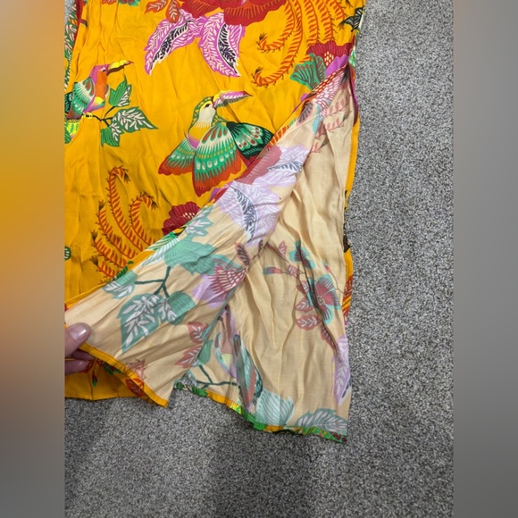 NEW! Farm x Anthropologie Single-Shoulder Printed Maxi Dress Cutout Floral XS - Picture 8 of 16